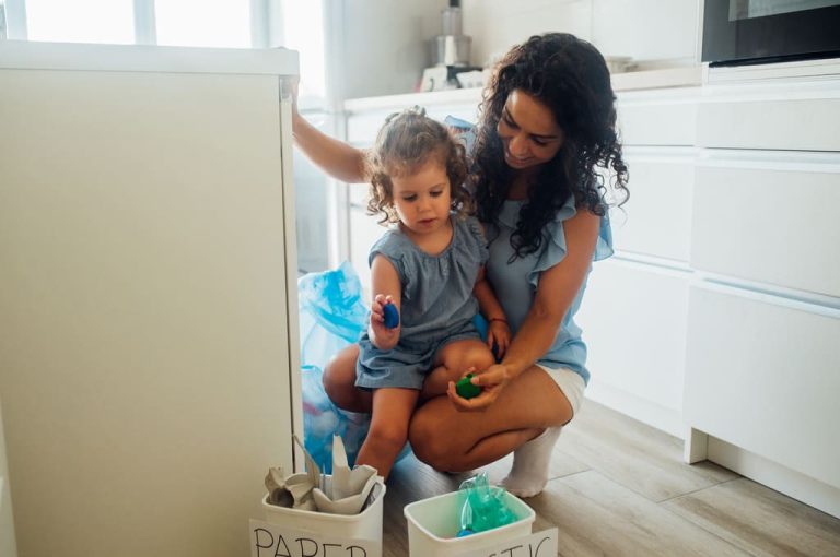 garbage sorting with preschoolers